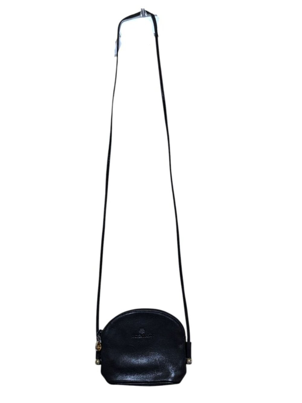 Y2K Andrea Mabiani Mini Dome Crossbody Bag Half Moon Crescent Black Formal HOCO